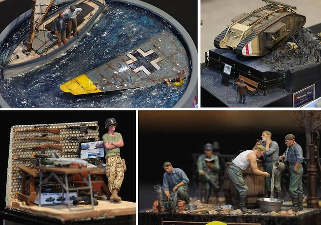 Humanity or Hostility, Then & Now, 지옥에서의 휴식처,  Military Mania (왼쪽위부터 시계방향)