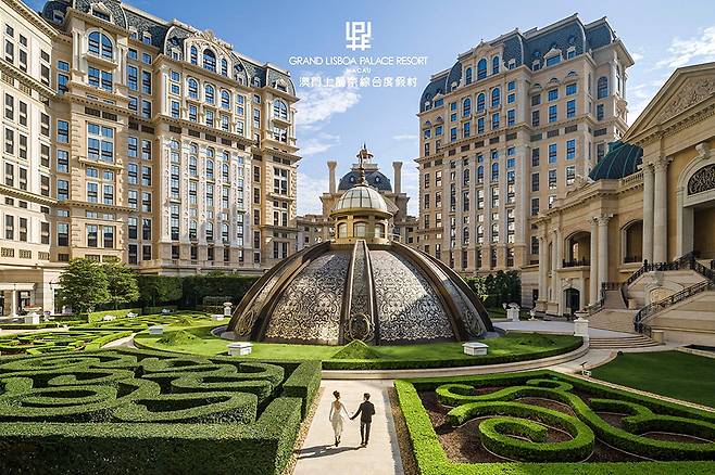 그랜드 리스보아 팰리스의 정원. 사진 SJM 리조트