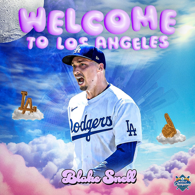 LA 다저스가 1일 블레이크 스넬의 계약을 공식 발표했다. 다저스 SNS