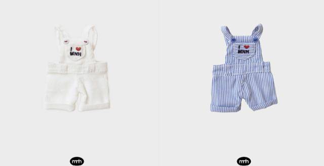 키링 브랜드 모남희가 판매하고 있는 키링 인형용 멜빵 바지. 모남희 홈페이지 캡처