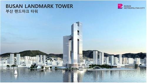 부산 랜드마크 타워 조감도 [부산시 제공]