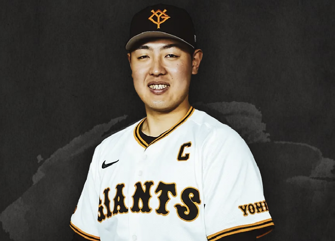 오카모토 카즈마. 사진=요미우리 홈페이지&nbsp;
