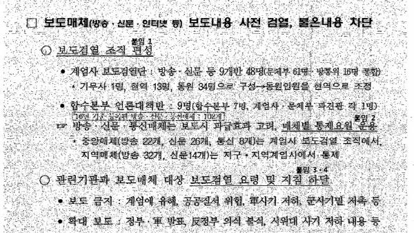 ▲ 2017년 2월 국군기무사령부가 작성한 계엄 문건 갈무리.