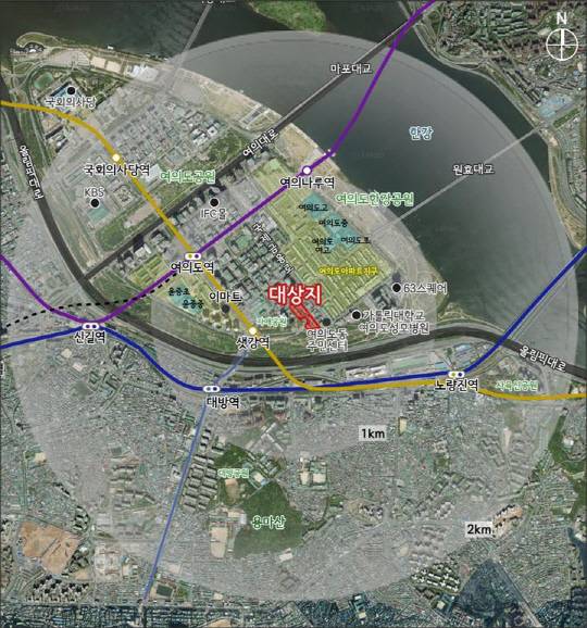 여의도 진주아파트 위치도. [서울시 제공]