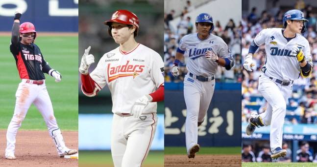 KIA 박찬호(왼쪽부터), SSG 박찬호, 삼성 이재현, NC 김주원. /사진=KIA 타이거즈, SSG 랜더스, 삼성 라이온즈, NC 다이노스 제공