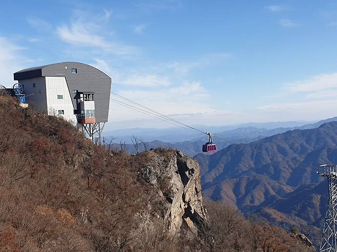 화천군 백암산 케이블카.