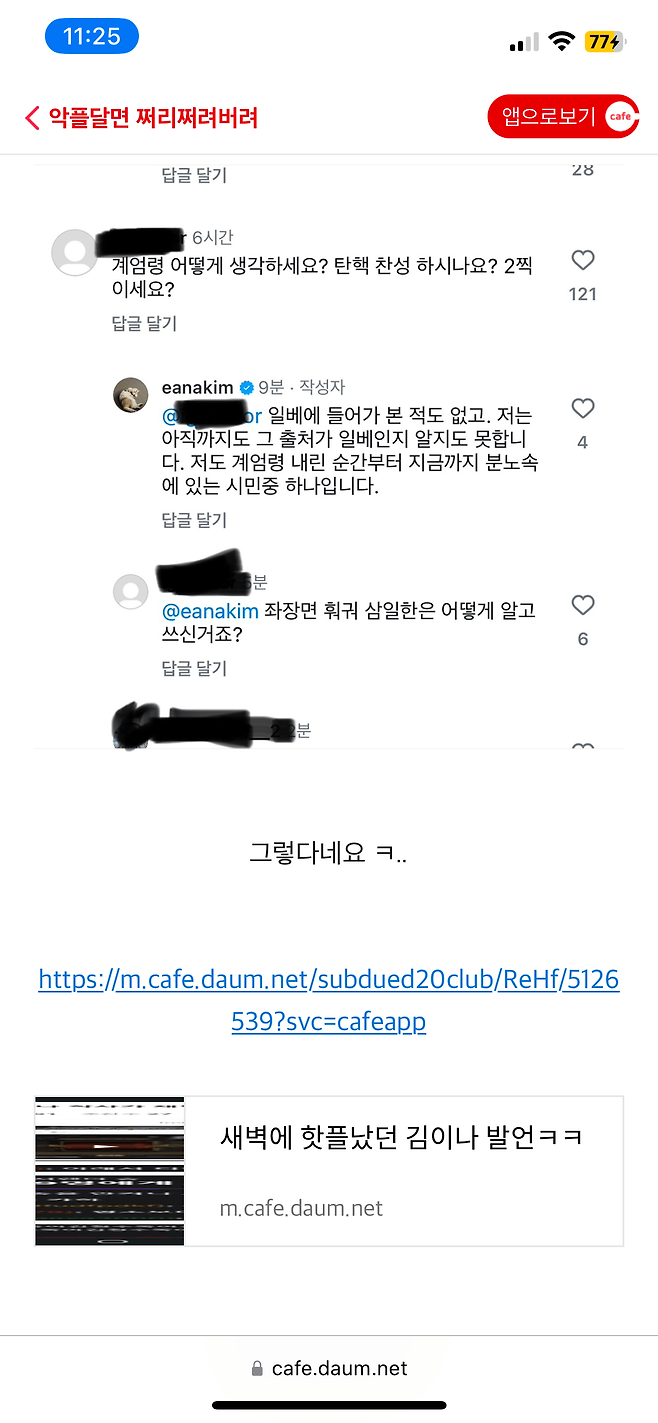 IMG_3857.png 김이나 작사가도 그분들에게 사상검증+그베몰이중