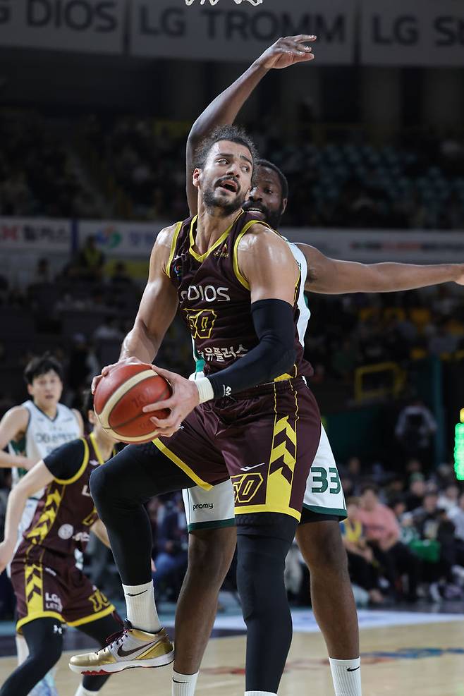 [서울=뉴시스] 프로농구 창원 LG의 아셈 마레이. (사진= KBL 제공) *재판매 및 DB 금지