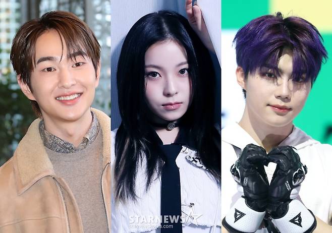 샤이니 온유, 엔믹스 규진, 제로베이스원 박건욱 /사진=스타뉴스