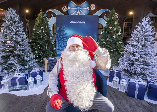 지난 6일 에버랜드를 방문한 핀란드 공인 산타클로스의 모습. 에버랜드 제공