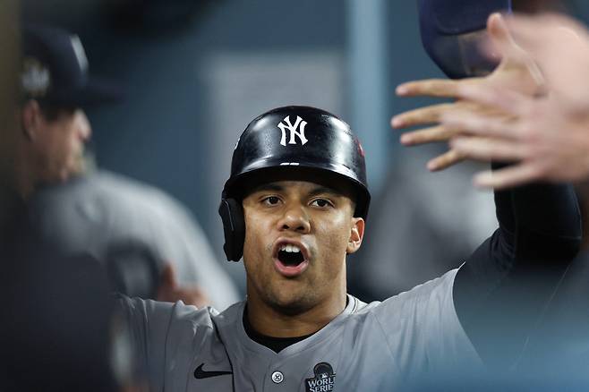 FA 후안 소토가 뉴욕 양키스 및 뉴욕 메츠로붙 7억달러를 훌쩍 넘는 조건을 제시받은 것으로 알려졌다. AFP연합뉴스