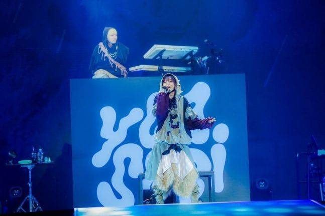 그룹 요아소비가 7일과 8일 이틀 간 인천 인스파이어 아레나에서 두 번째 내한 공연을 펼쳤다. [사진제공 = 리벳(LIVET)]