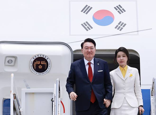 윤석열 대통령과 부인 김건희 여사. [연합]