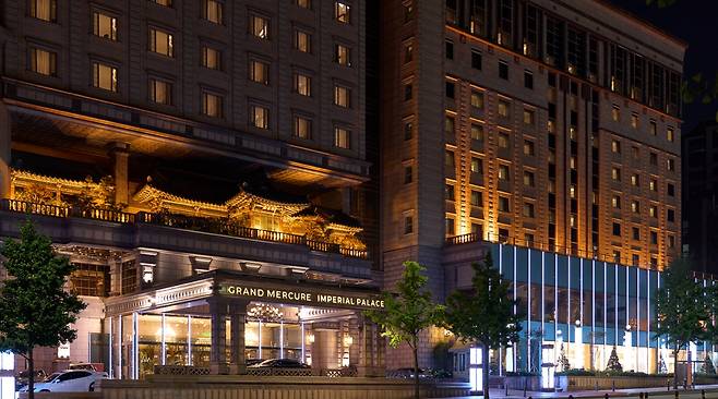 Exterior of Grand Mercure Imperial Palace Seoul Gangnam in Gangnam District, southern Seoul [GRAND MERCURE IMPERIAL PALACE SEOUL GANGNAM]