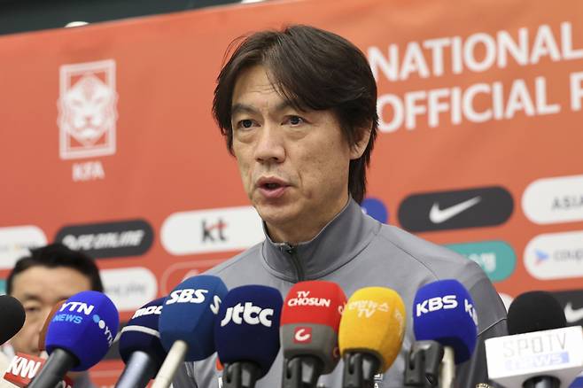 대한민국 축구 국가대표팀 홍명보 감독. /사진=뉴시스