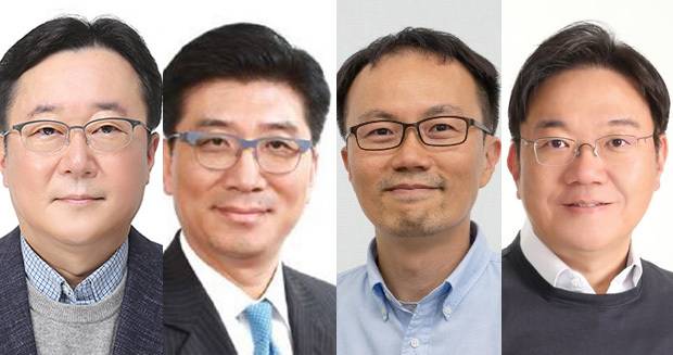 현대차 이승조 부사장(왼쪽부터), 현대차 구자용 부사장,&nbsp;현대차 한동희 부사장,&nbsp;현대차 김창환 부사장