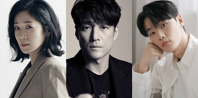 백지원(왼쪽부터)과 지진희, 이민재 /사진제공=이끌 엔터테인먼트