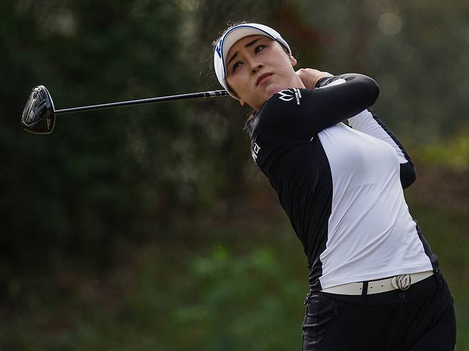 11일 미국 앨라배마주 매그놀리아 그로브 골프 코스에서 LPGA Q시리즈 최종전 5라운드 경기 중인 윤이나./LPGA
