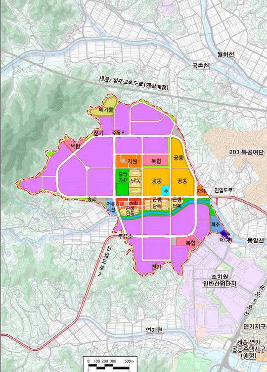 스마트 국가산단 토지이용계획도. 세종시 제공