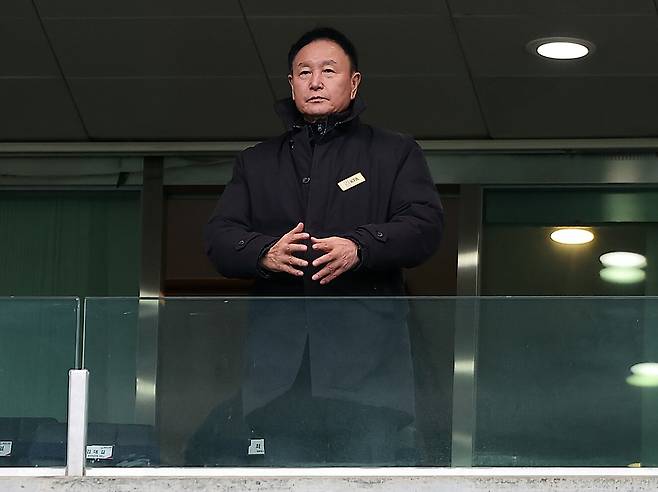 대한축구협회장 출마를 선언한 허정무 전 축구대표팀 감독. /뉴스1