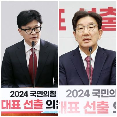 한동훈 국민의힘 대표(왼쪽)와 권성동 국민의힘 원내대표(오른쪽) ⓒ데일리안 홍금표 기자