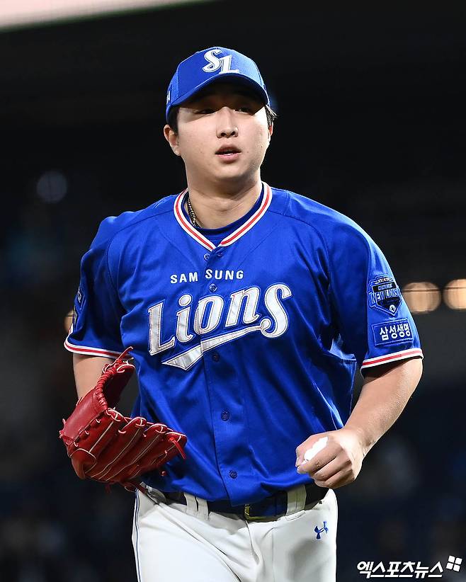 LG는 13일 삼성 라이온즈로 FA 이적한 투수 최원태의 보상 선수로 최채흥을 지명했다. 사진은 최채흥의 삼성 시절. 엑스포츠뉴스 DB