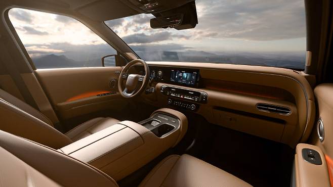 ‘디 올 뉴 팰리세이드’ 실내 1열 모습. (사진=현대차)