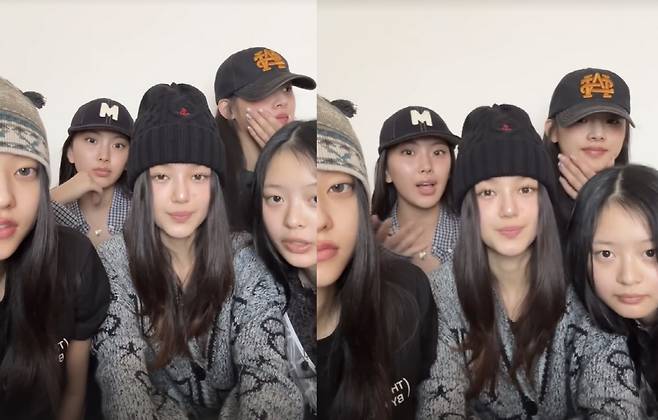 새 SNS 계정을 만든 뉴진슴 멤버들. 게시글 화면 캡처