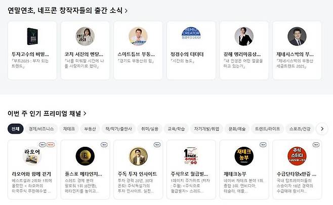 [서울=뉴시스] 네이버 프리미엄콘텐츠에서 판매 중인 콘텐츠 (사진=네이버 프리미엄콘텐츠 캡처) *재판매 및 DB 금지