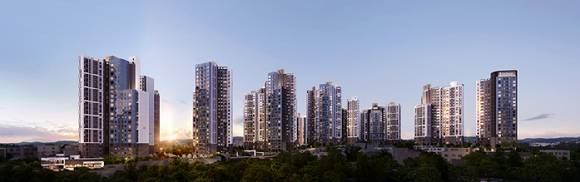 전주 더샵 라비온드 투시도. [사진=포스코이앤씨]