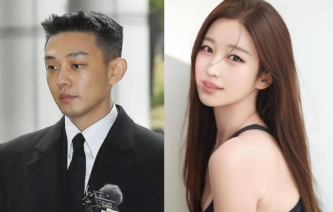 유아인(왼쪽)과 김나정 / 사진=뉴스엔DB, 김나정 소셜미디어