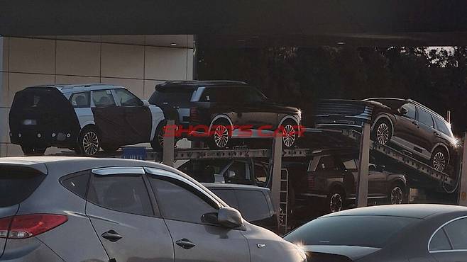 사진 : 현대차 디 올 뉴 팰리세이드 테스트카 (출처=Shorts Car)