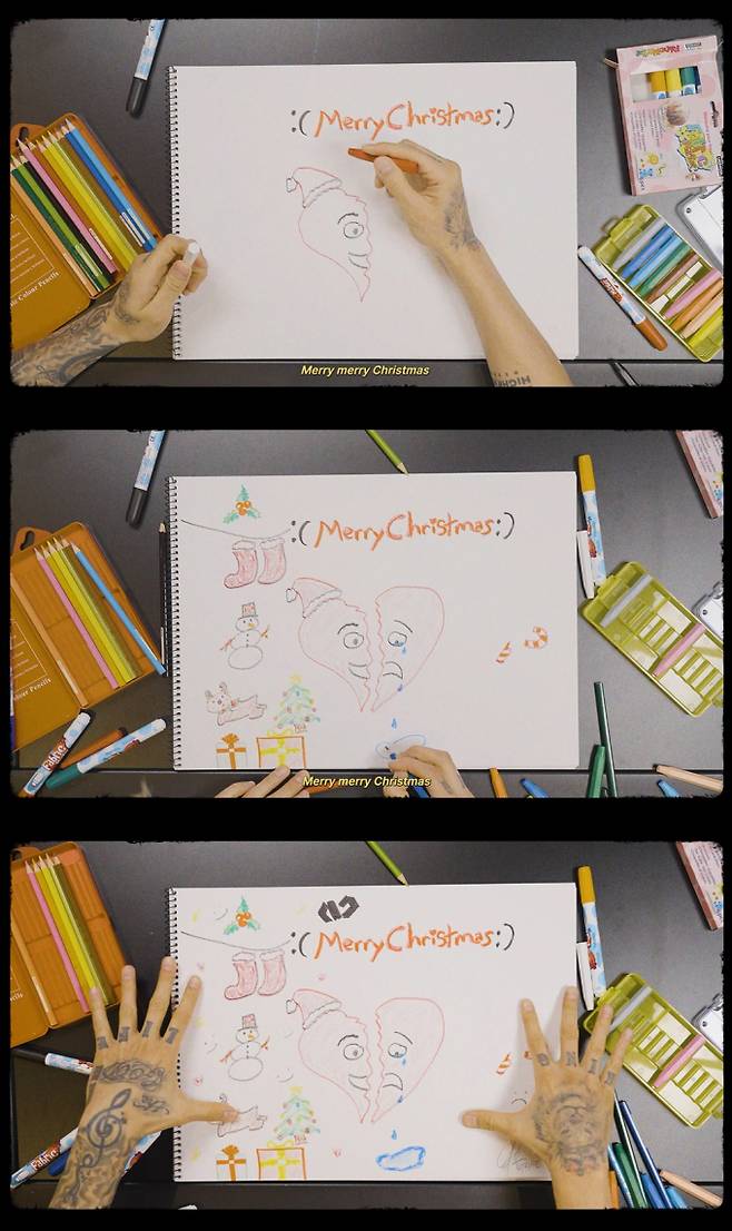 박재범 ‘Merry Merry Christmas :)’ 영상화면 캡처 이미지 (제공: 모어비전)