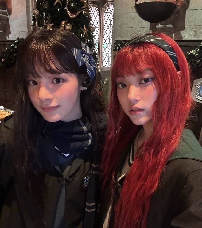 뉴진스 민지(왼쪽)와 해린. 인스타그램 캡처.