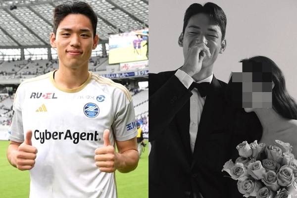 축구선수 오세훈이 결혼 소식을 전했다. 사진은 오세훈과 오세훈이 공유한 웨딩화보. /사진=오세훈 인스타그램 캡처