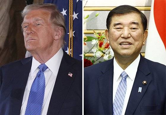 트럼프(左), 이시바(右)