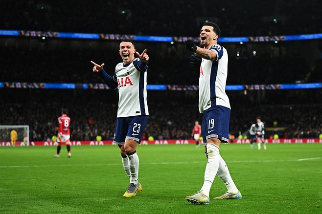 후반 9분 토트넘 도미닉 솔란키가 세 번째 골을 터트렸다. Getty Images