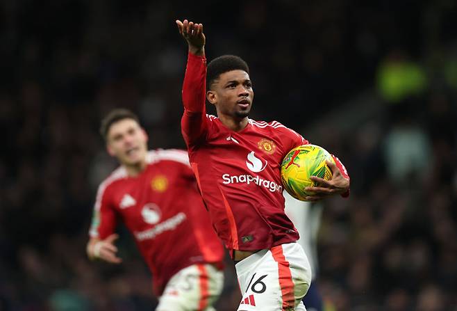 후반 25분 맨유 아마드 디알로가 추가골을 터트렸다. Getty Images