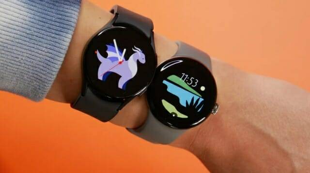 삼성 갤럭시워치와 구글 픽셀워치 (사진=씨넷)
