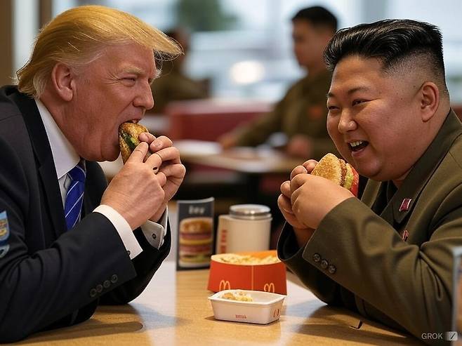 AI 챗봇 그록2 생성 이미지 [X 캡처. 재판매 및 DB 금지]