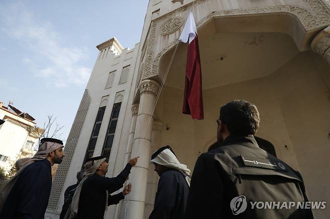 시리아 주재 카타르 대사관 [AFP 연합뉴스. 재판매 및 DB 금지]