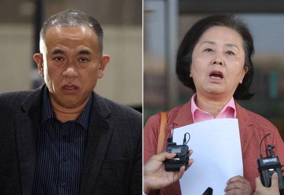 명태균(왼쪽)과 김영선 전 의원. 연합뉴스