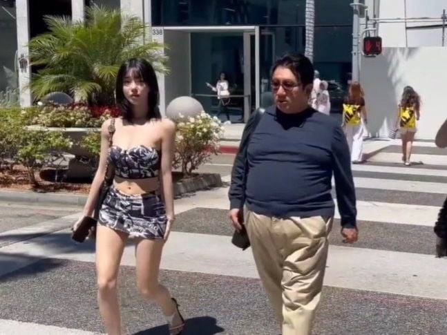 BJ 과즙세연, 방시혁 하이브 의장  /사진=유튜브 채널 'I am Walking'갈무리