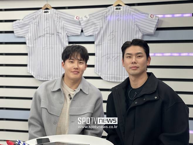 ▲ LG 임찬규와 홍창기가 22일 SPOTV NOW \'SPOTIME Talk\'에 출연했다. ⓒ 신원철 기자