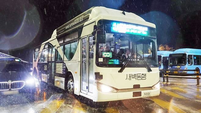 새벽동행 자율주행버스. 연합뉴스