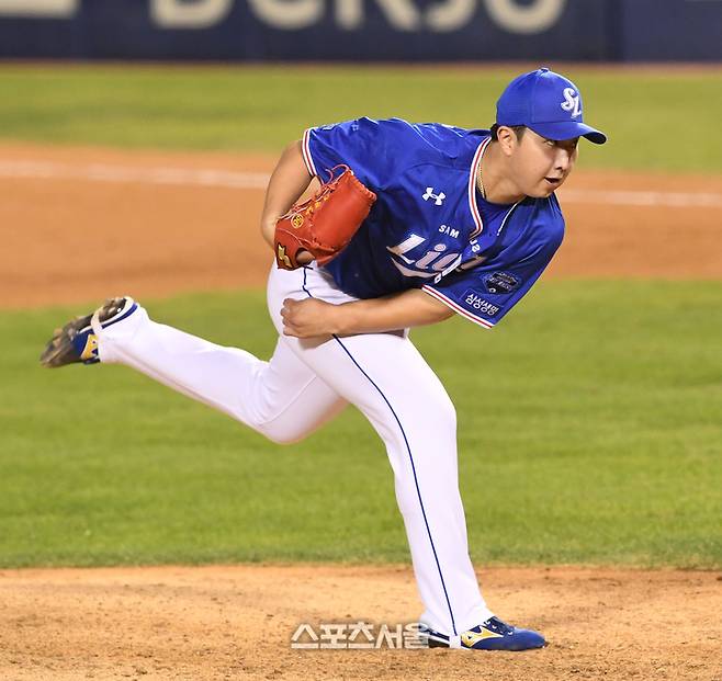 삼성 시절 최채흥. 사진 | 스포츠서울DB