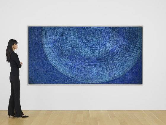 ‘9-ⅩⅡ-71 #216’의 크기(127x251㎝)를 짐작할 수 있는 이미지. 사진 CHRISTIE‘S