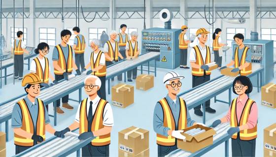 고령 근로자. 챗GPT 이미지 생성.