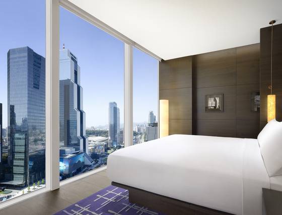 Suite room at Park Hyatt Seoul in Gangnam District, southern Seoul [PARK HYATT SEOUL]