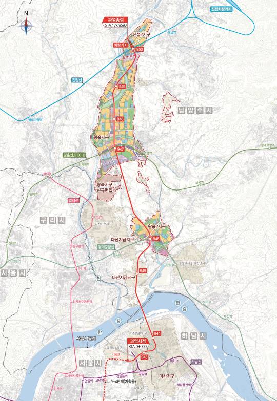 강동하남남양주선 노선도.강동구청 제공